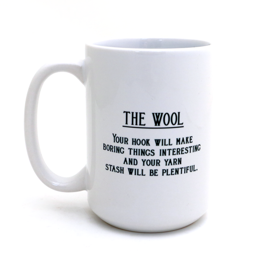 The Wool Tarot Card 15oz Crochet Mug