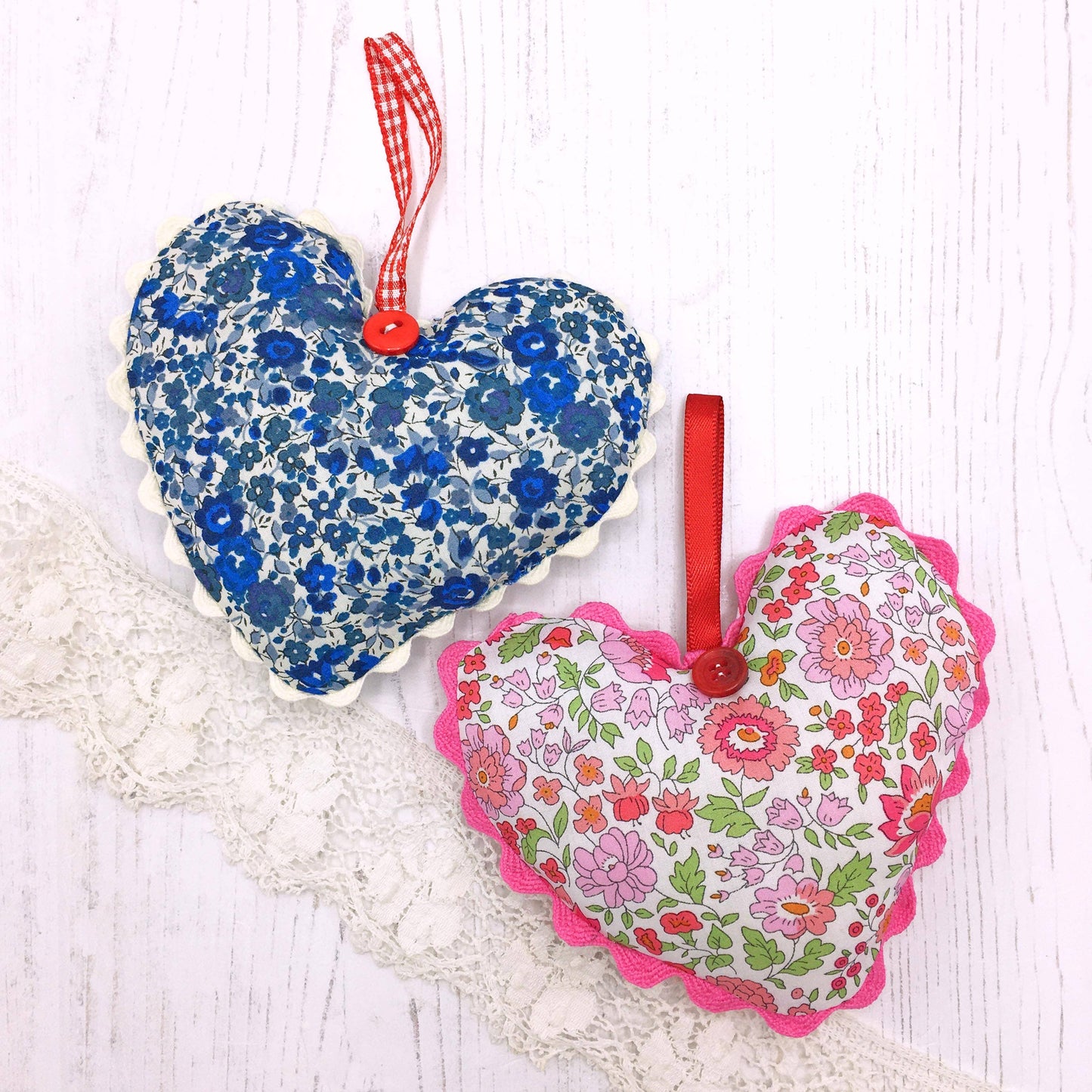 Pre-Cut Liberty Tana Lawn® Fabric Hearts | Craft Kits