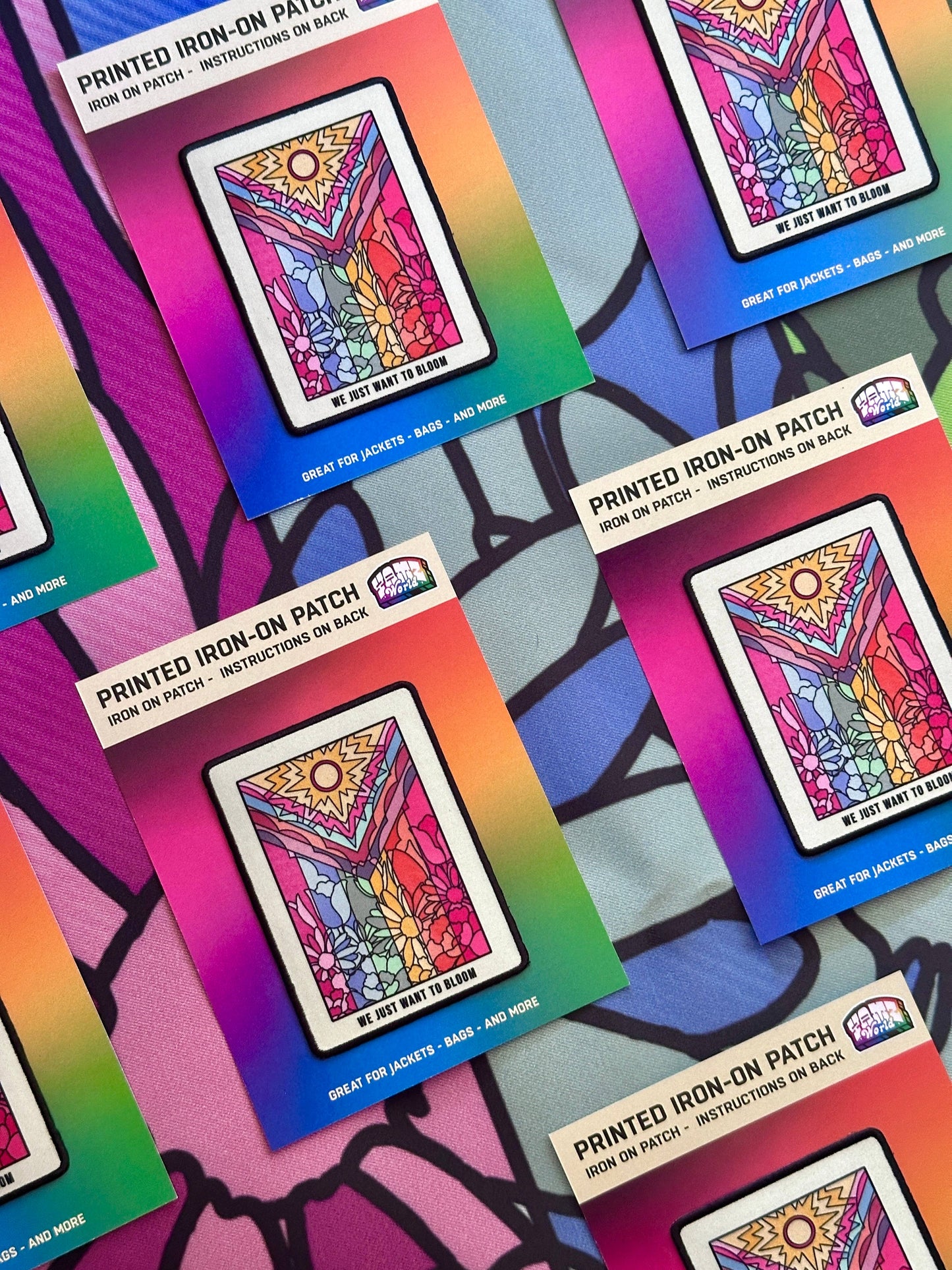 Flower Pride Flag Iron-On Patch