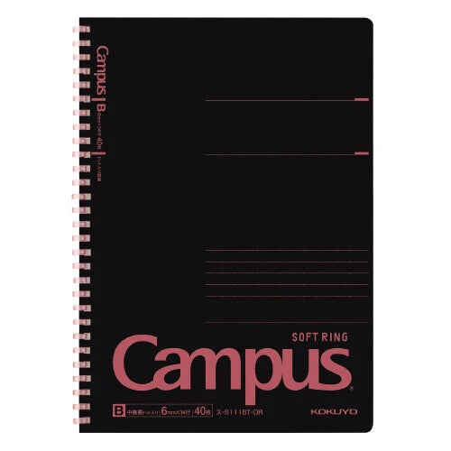 KOKUYO Campus Soft Ring Notebook - Pink, Soft Ring