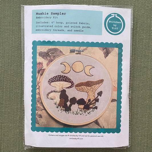 Mushie Sampler Craft DIY Embroidery Kit