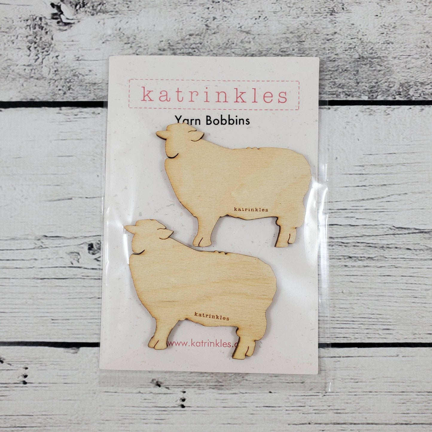 Sheep Bobbins - Wood
