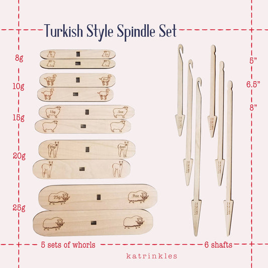 Cross Arm (Turkish Style) Spindle Set