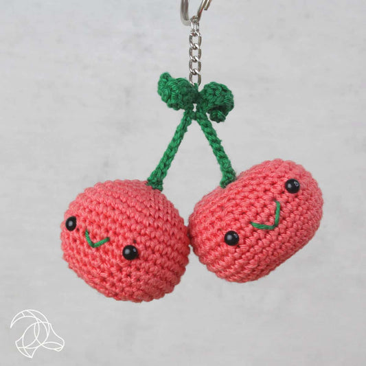 DIY Crochet Kit - Cherries Bag Charm