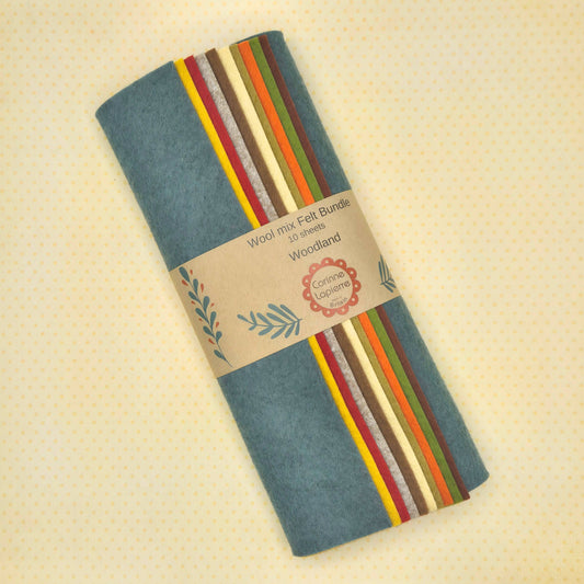 Felt Bundle of 10 Sheets - 10 themes
