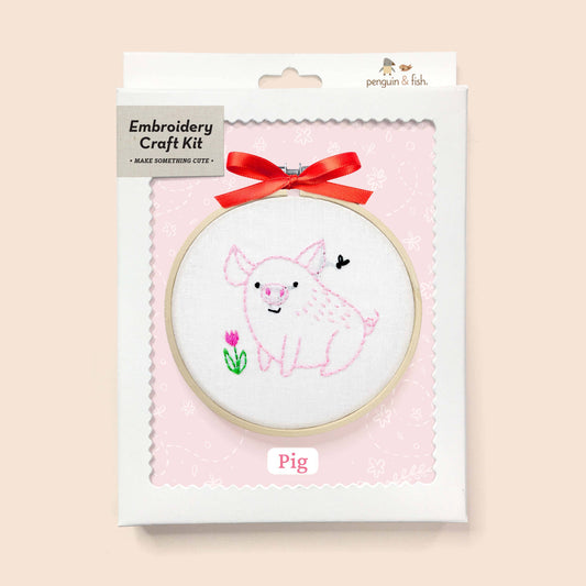 Pig 4" embroidery kit
