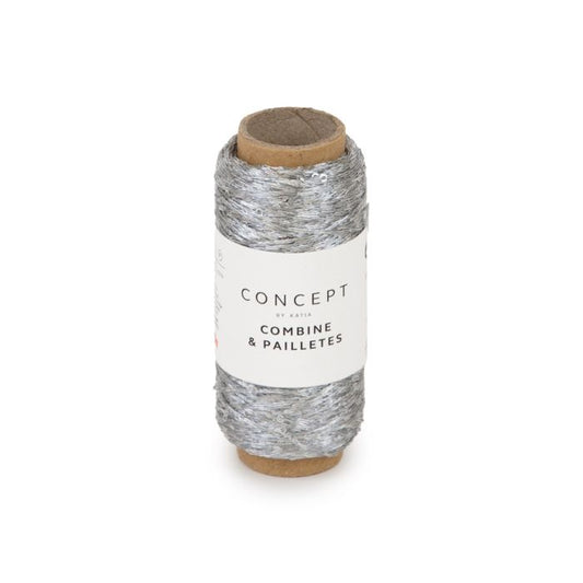 Combine & Paillettes Sequined Carry Along Yarn