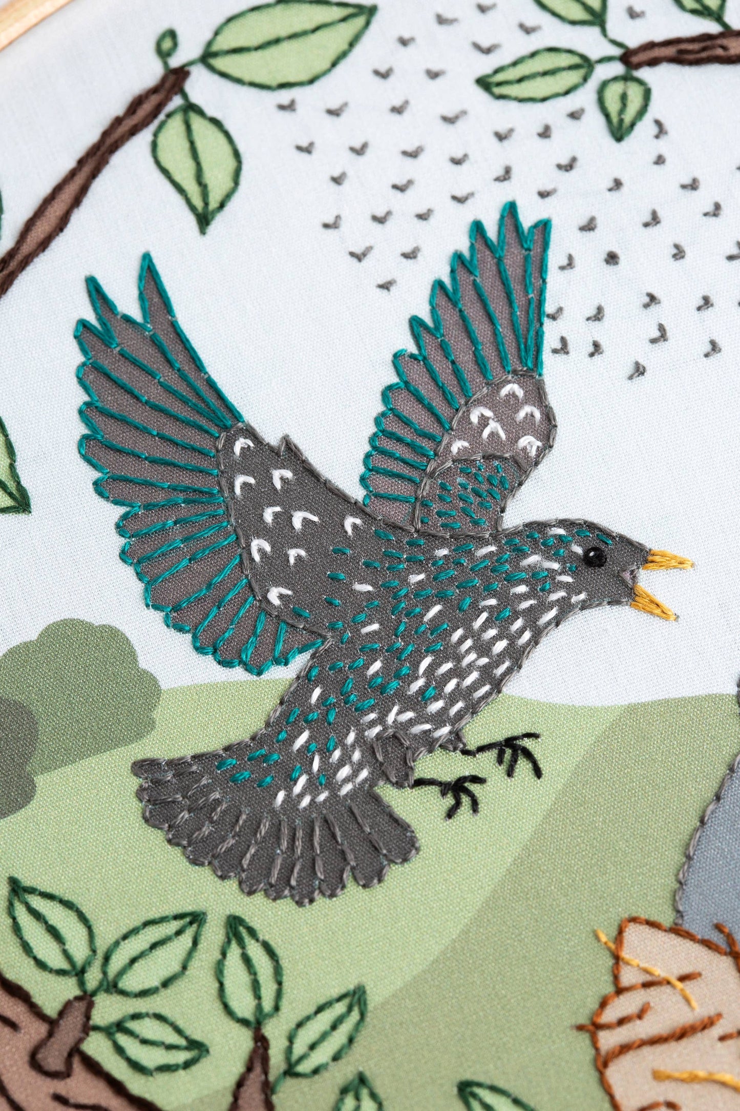 Starling Song Embroidery Kit | Beginner Craft Kit