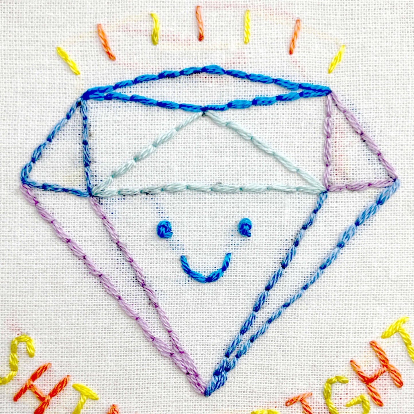 Diamond 4-inch embroidery kit