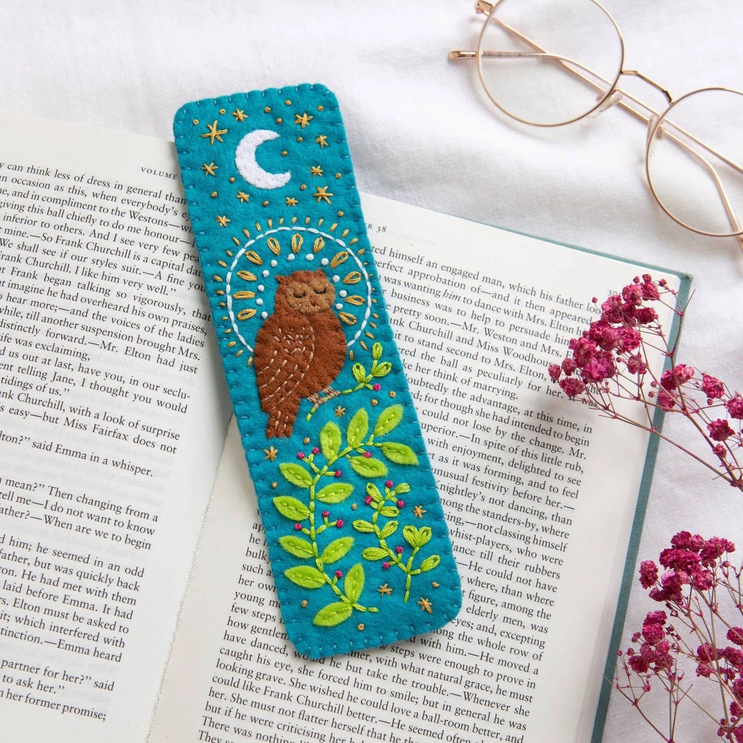 Owl Bookmark Felt Craft Kit | Beginner Craft Kit for Adults