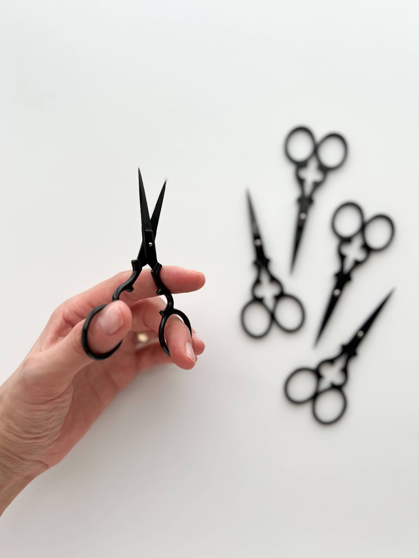 Vintage embroidery scissors, small needlecraft scissors