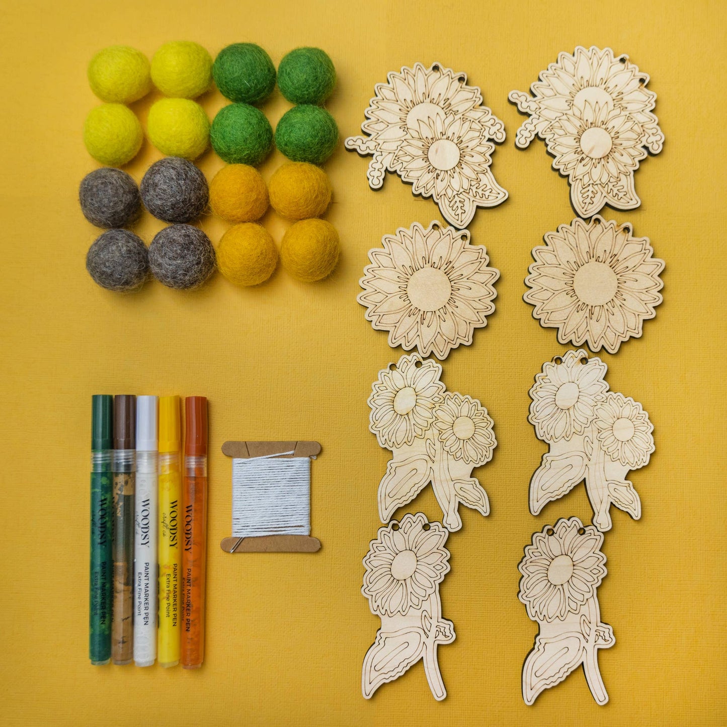 DIY Craft Kit - Sunflower Theme Garland