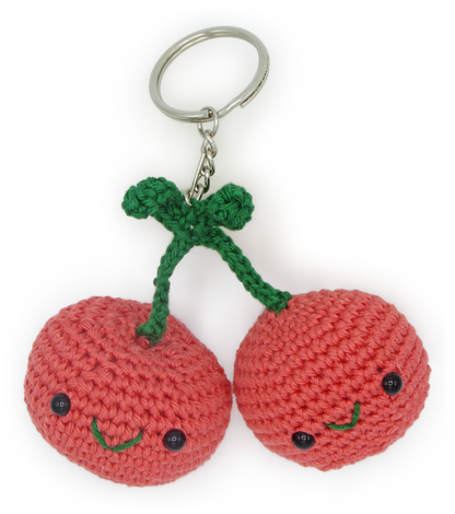 DIY Crochet Kit - Cherries Bag Charm