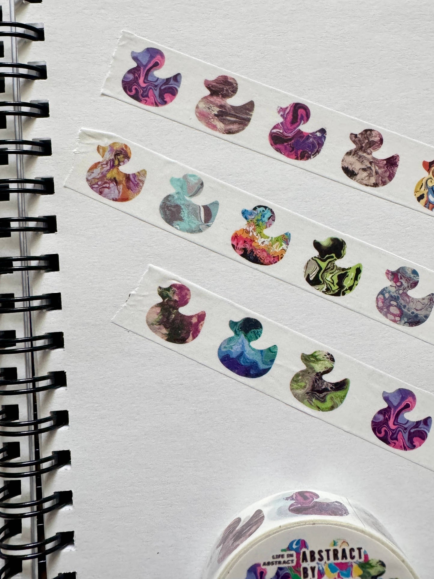 Abstract Rainbow Ducks Washi Tape