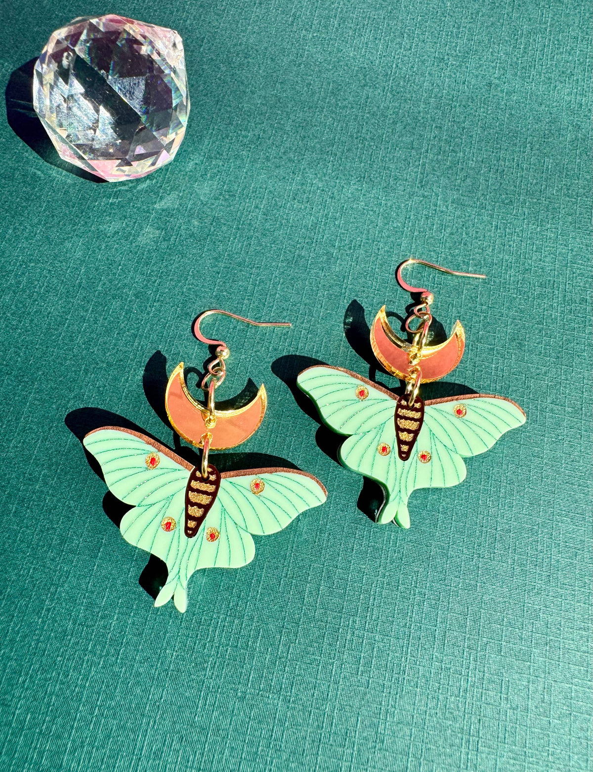 Lunar Moth Earrings