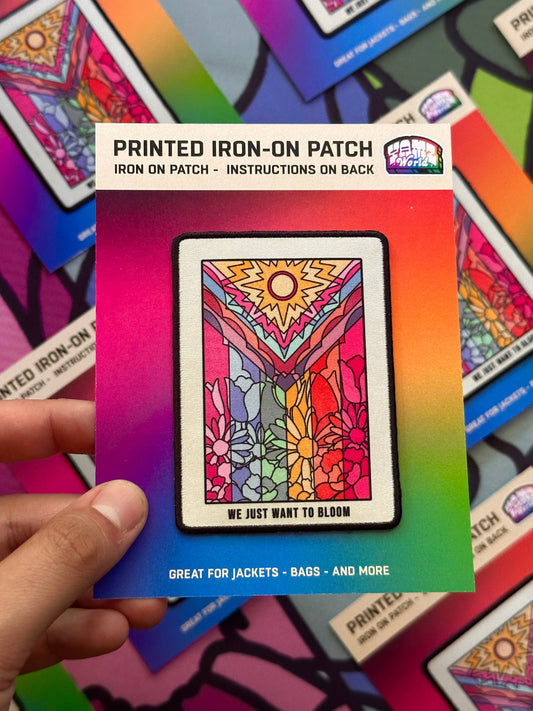 Flower Pride Flag Iron-On Patch