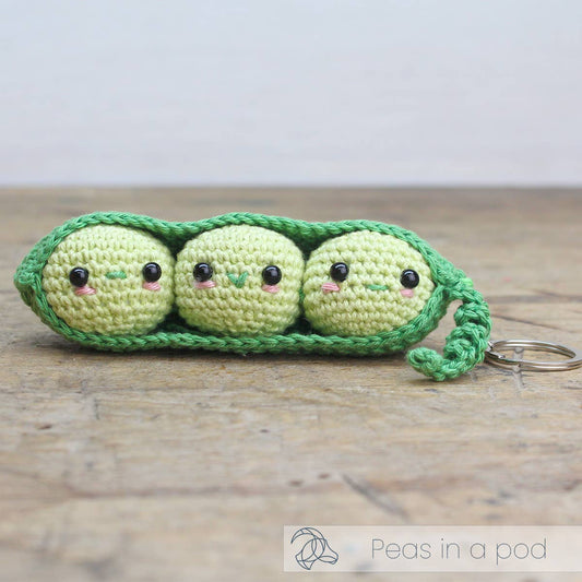 DIY Crochet Kit - Peas in a Pod Bag Charm