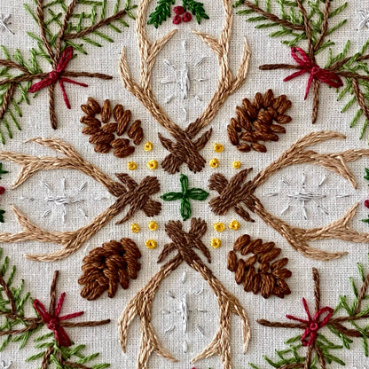 Woodland Mandala Sampler Craft DIY Embroidery Kit