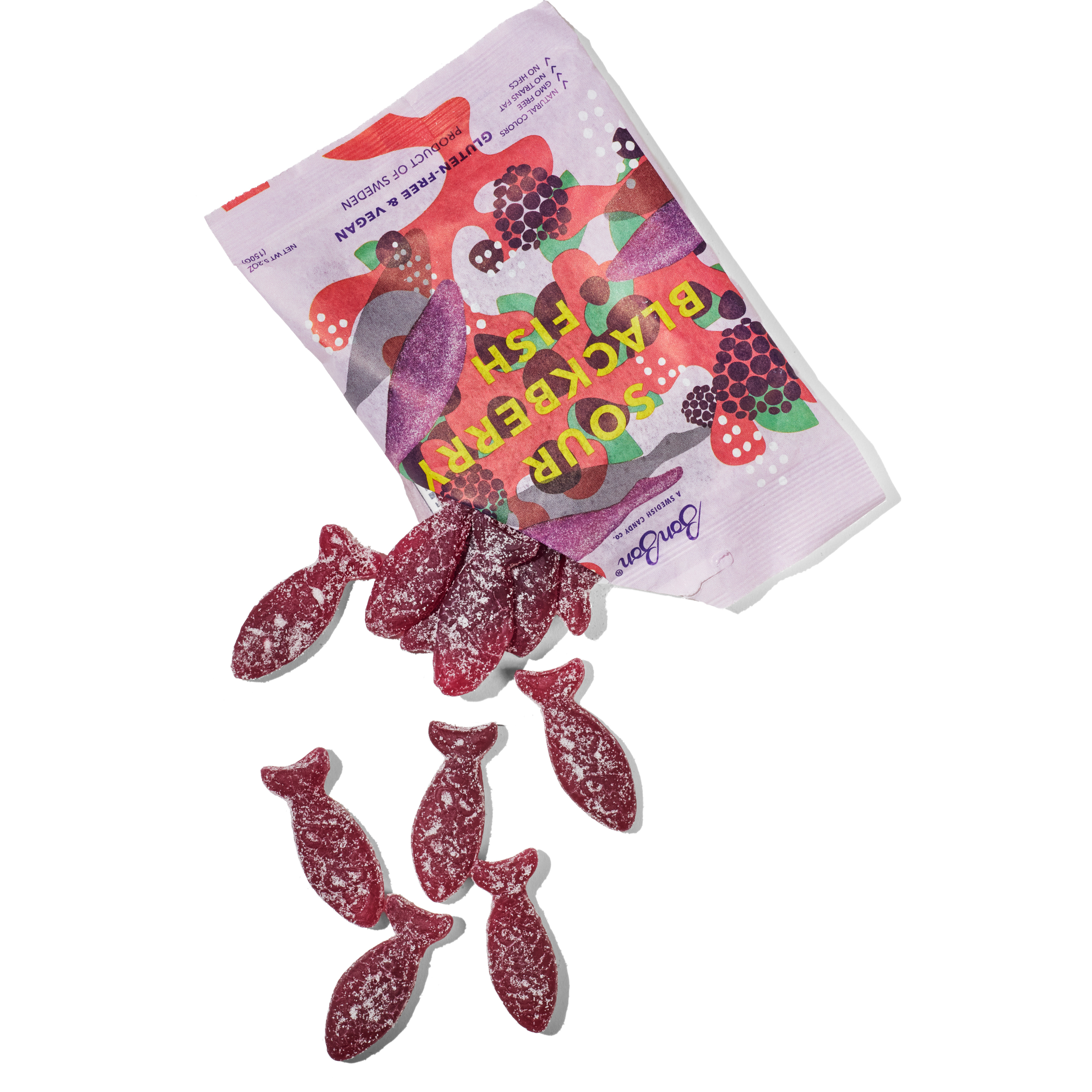 Sour Blackberry Fish - Swedish Candy 5.2oz (150g) – Twisted Stitch