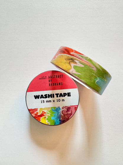 Abstract Rainbow Washi Tape - Progress Pride