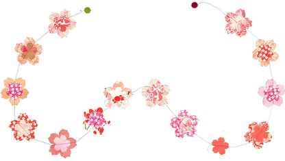 5ft  Paper Garland, Sakura blossoms