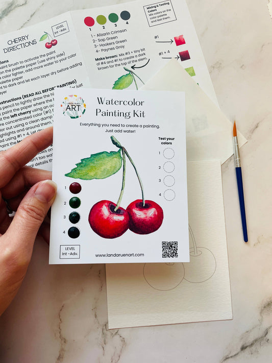 Cherry Watercolor Kit