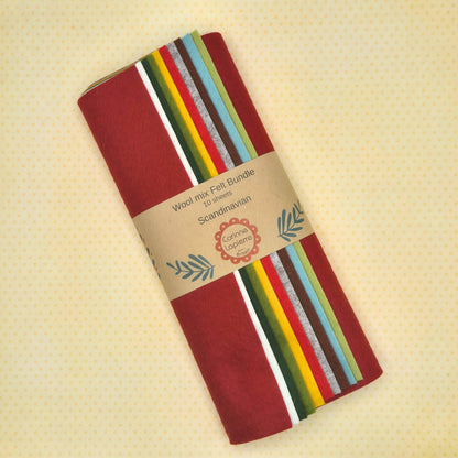 Felt Bundle of 10 Sheets - 10 themes