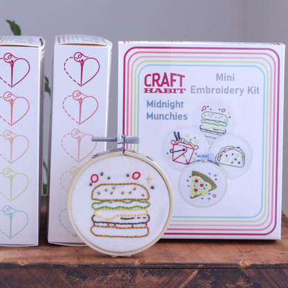 Midnight Munchies Mini Embroidery Kit