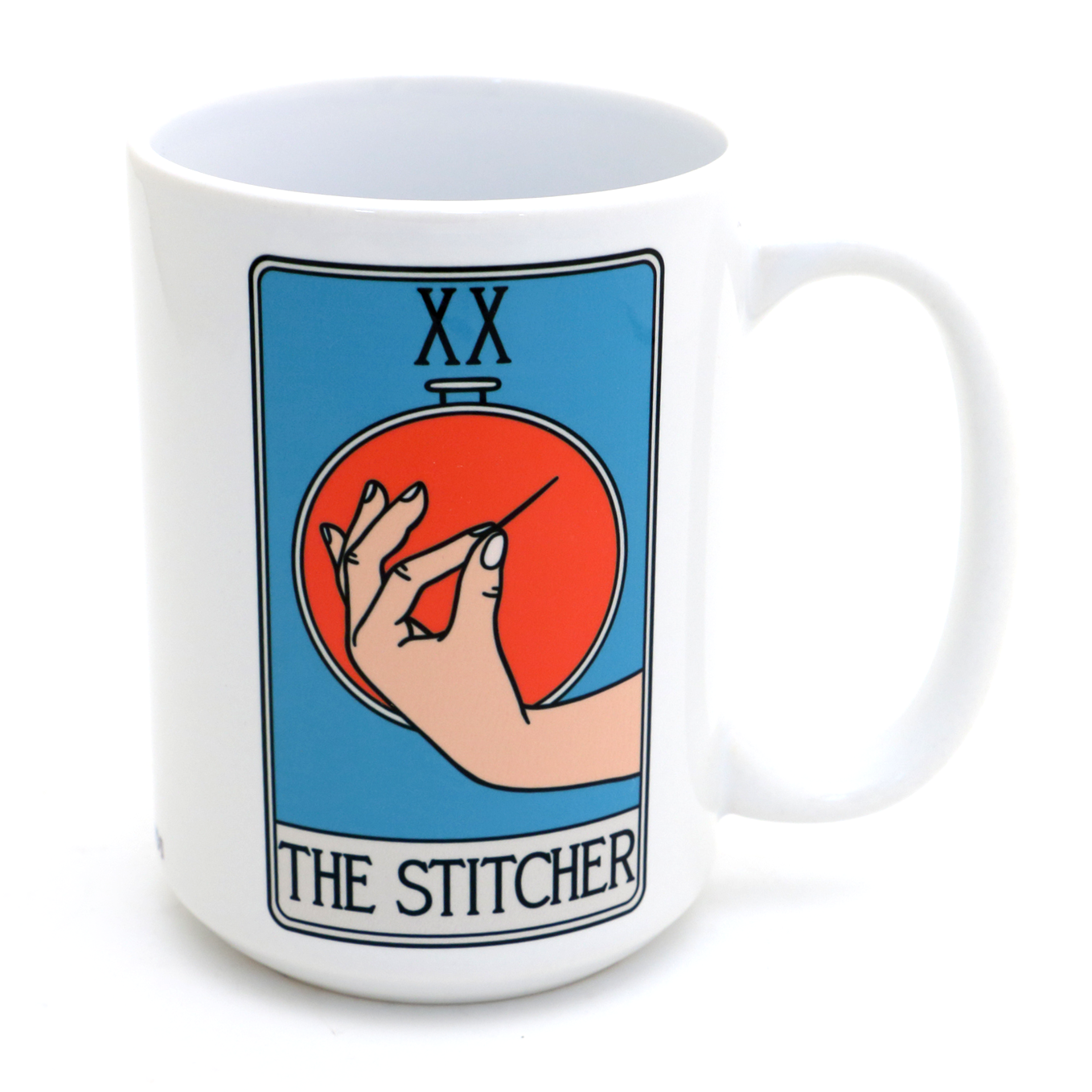 The Stitcher Tarot Card 15oz Sewing Mug