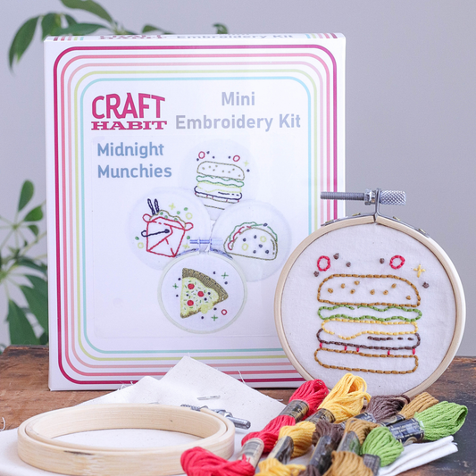 Midnight Munchies Mini Embroidery Kit