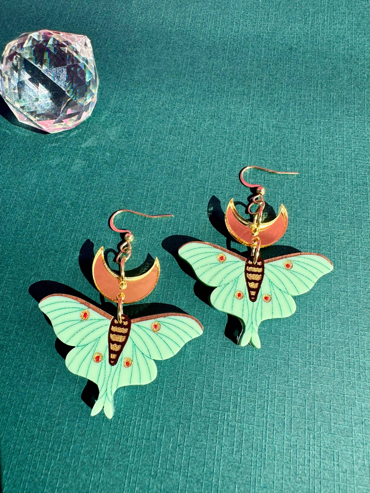 Lunar Moth Earrings