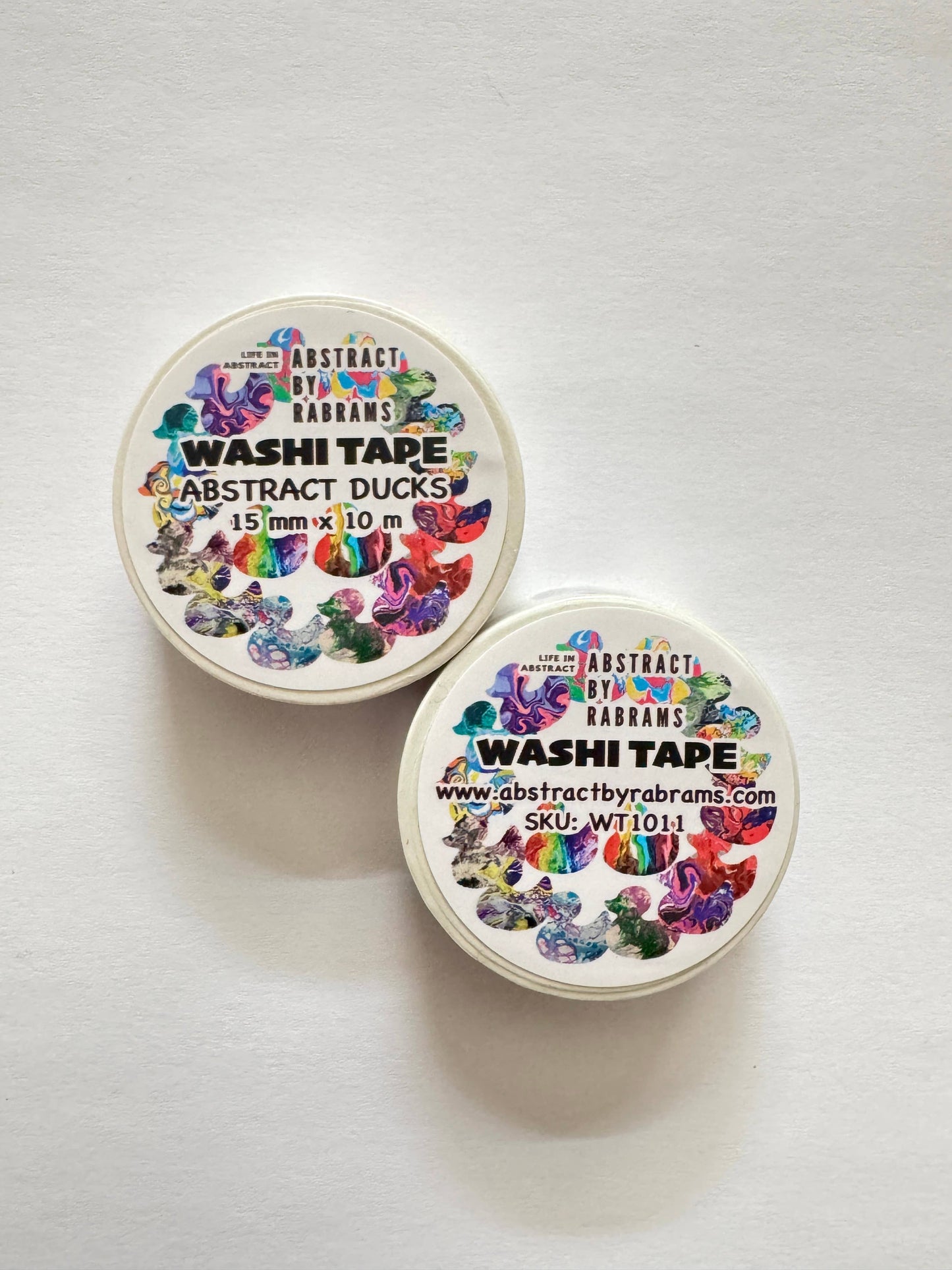 Abstract Rainbow Ducks Washi Tape