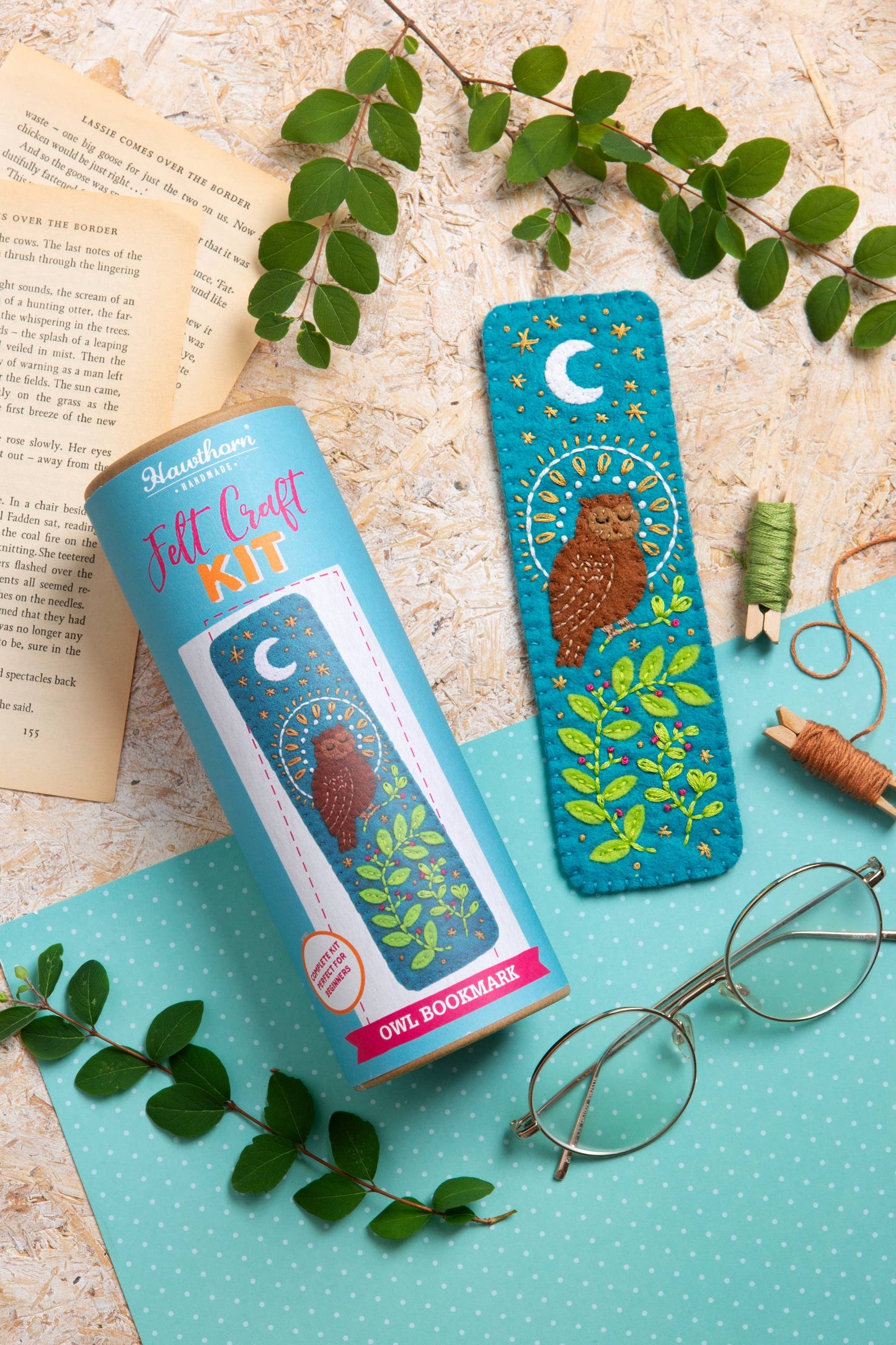 Owl Bookmark Felt Craft Kit | Beginner Craft Kit for Adults