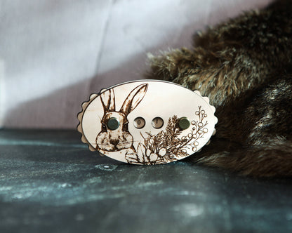 Rabbit in Forest Knitting and Crochet Row Counter