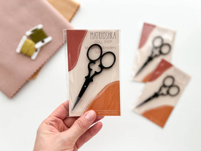 Vintage embroidery scissors, small needlecraft scissors