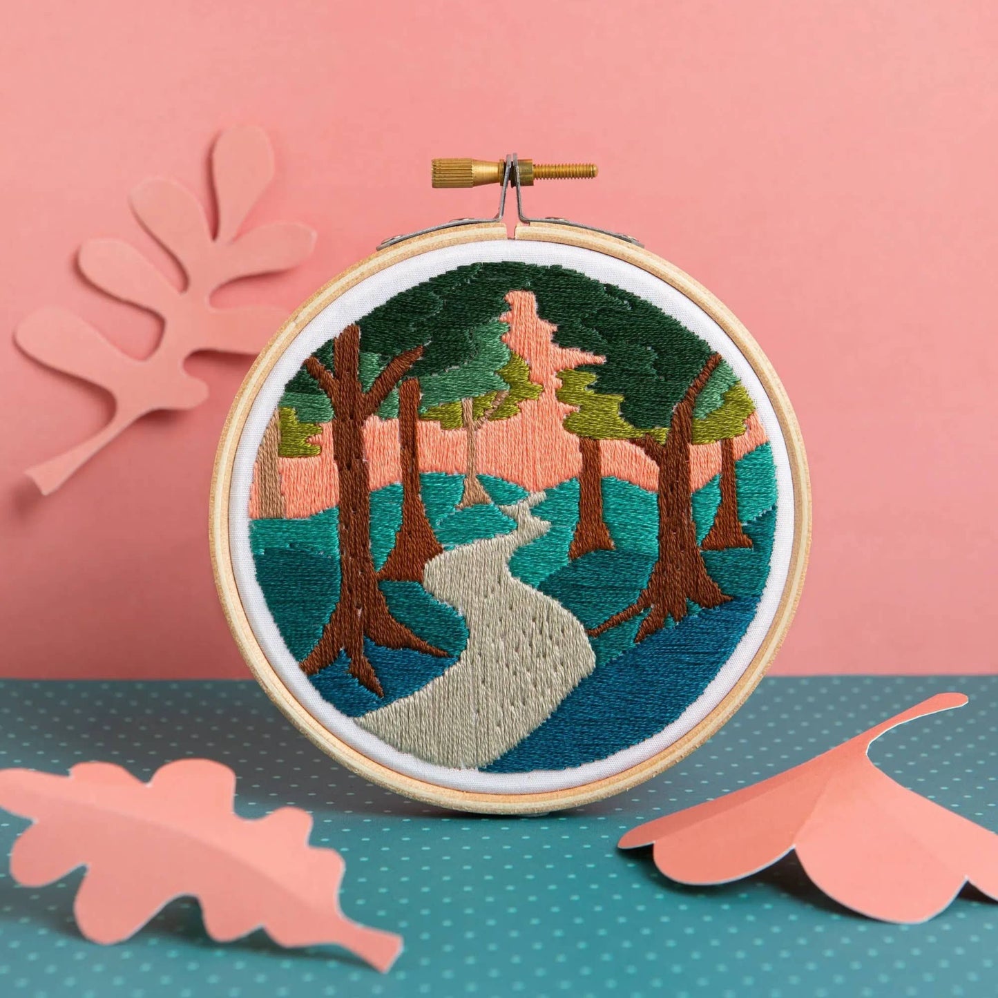 Forest Walk Mini Embroidery Kit | Beginner Craft Kit