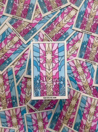 Trans Flag Sticker
