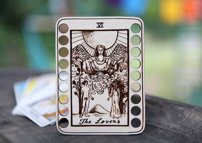 Maple Wood Tarot Card Embroidery Floss Holders