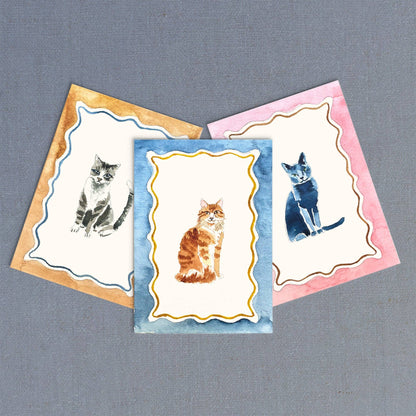 Antiquaria Mini Watercolor Painting Kit: Cats