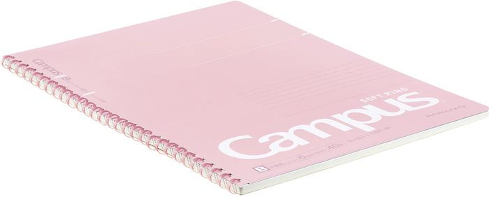 KOKUYO Campus Soft Ring Notebook - B5 Pink 40-sheet Soft Ring