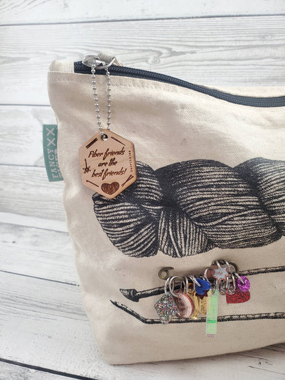 Fiber friends are the best friends! Project Bag Tag - Single