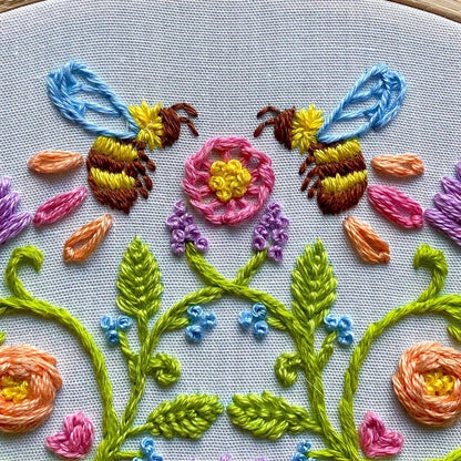 Bee Mandala Sampler Craft DIY Embroidery Kit