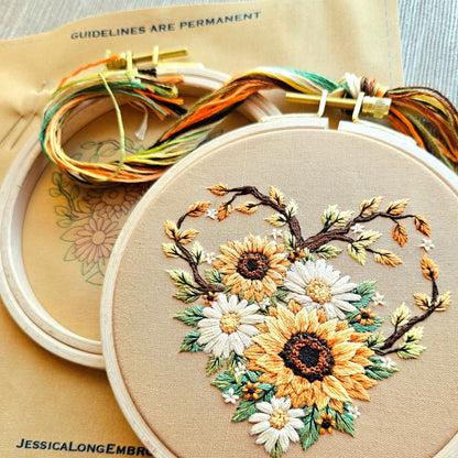 Fall in Love Embroidery Kit