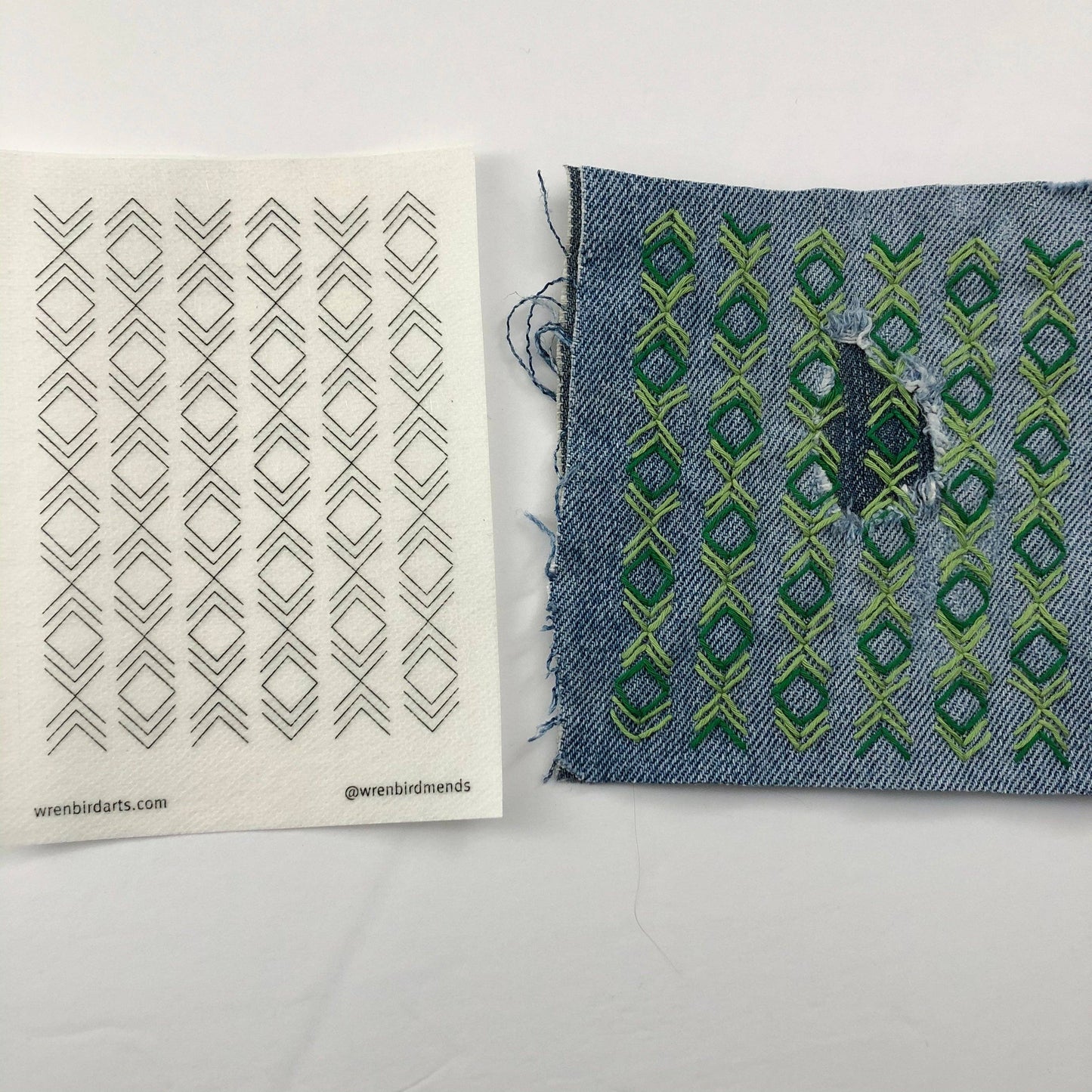 Washable Mending Transfers #5 Lavender Patterns