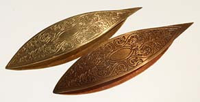 Tatting Shuttle Gold Victorian