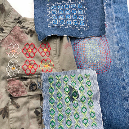 Washable Mending Transfers #5 Lavender Patterns