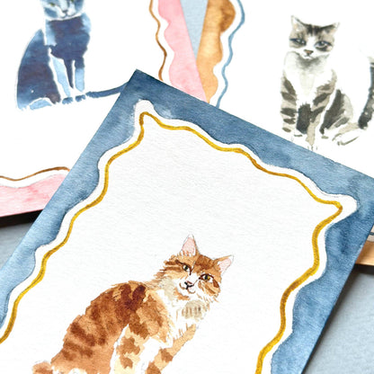 Antiquaria Mini Watercolor Painting Kit: Cats