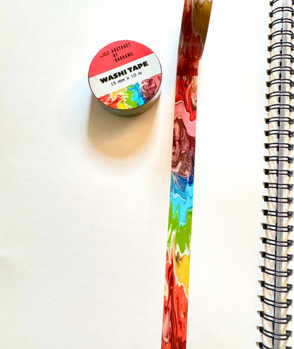 Abstract Rainbow Washi Tape - Progress Pride