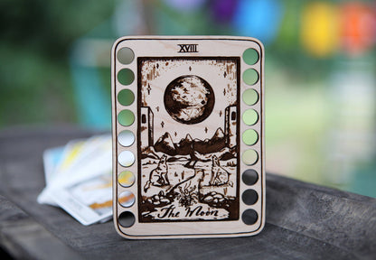 Maple Wood Tarot Card Embroidery Floss Holders