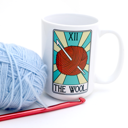 The Wool Tarot Card 15oz Crochet Mug